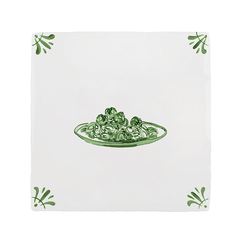 Spaghetti Delft Tile