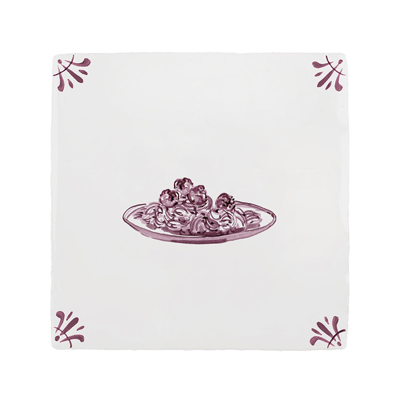 Spaghetti Delft Tile