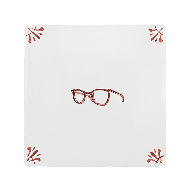 Spectacles Delft Tile