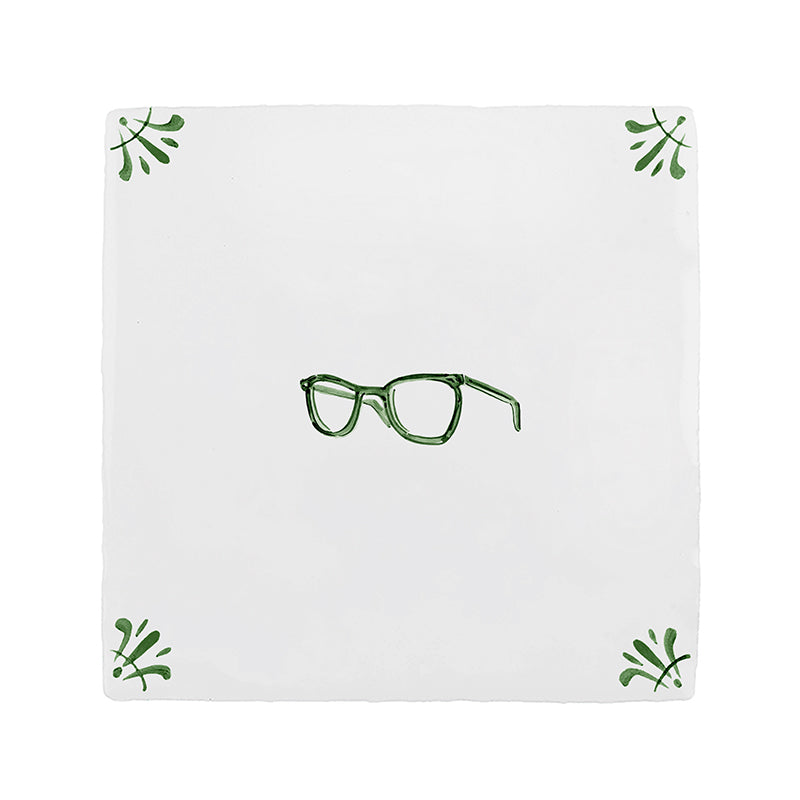 Spectacles Delft Tile