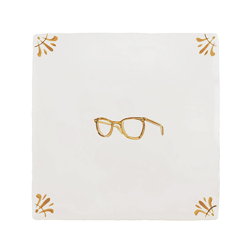 Spectacles Delft Tile