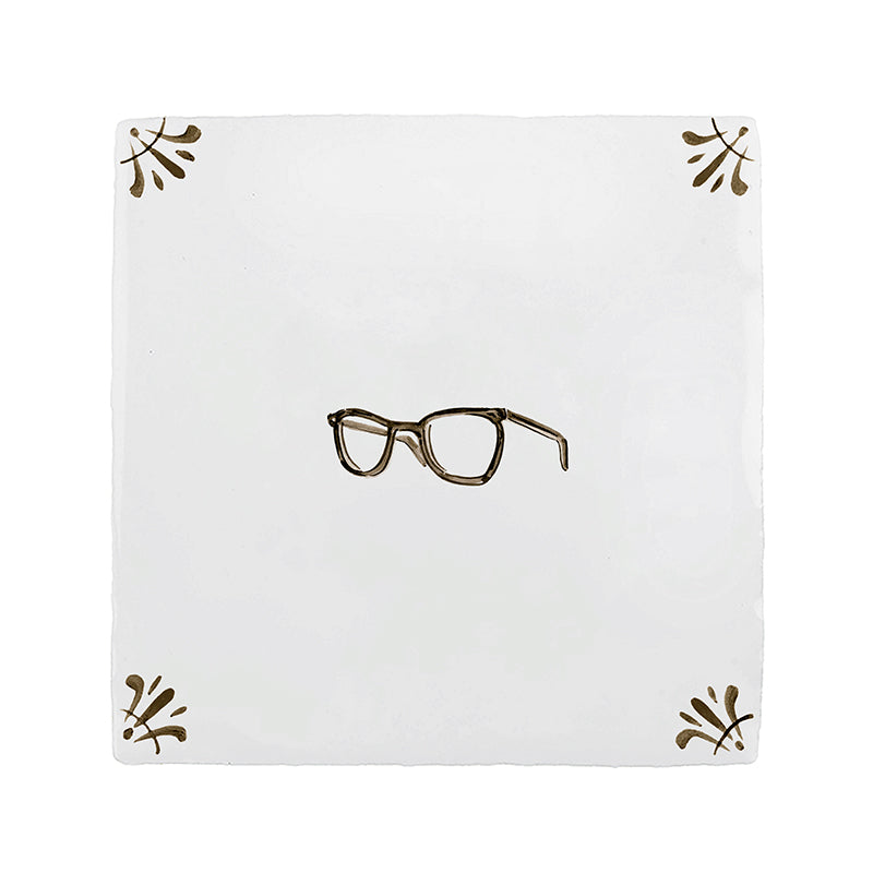Spectacles Delft Tile
