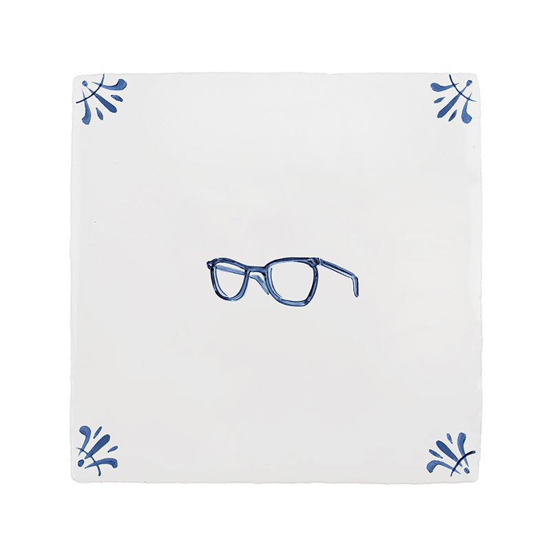 Spectacles Delft Tile