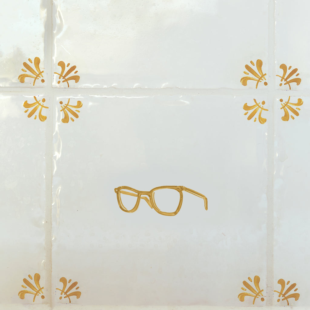 Spectacles Delft Tile