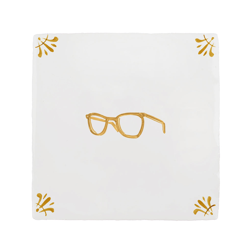 Spectacles Delft Tile