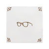 Spectacles Delft Tile
