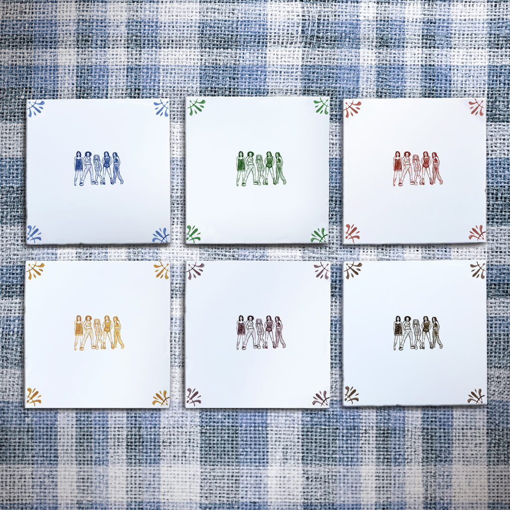 Spice Girls Delft Tile