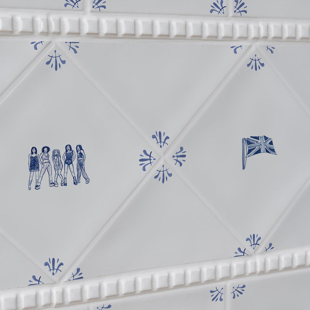 Spice Girls Delft Tile