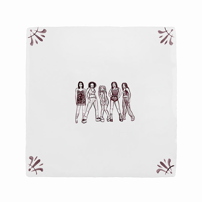 Spice Girls Delft Tile