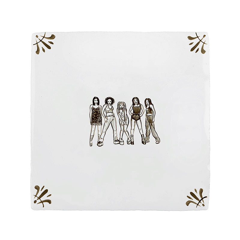 Spice Girls Delft Tile