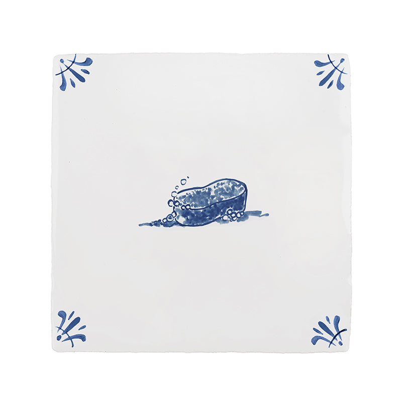 Sponge Delft Tile