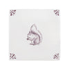 Squirrel Delft Tile