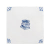 Stacked Books Delft Tile