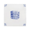 Stacked Towels Delft Tile