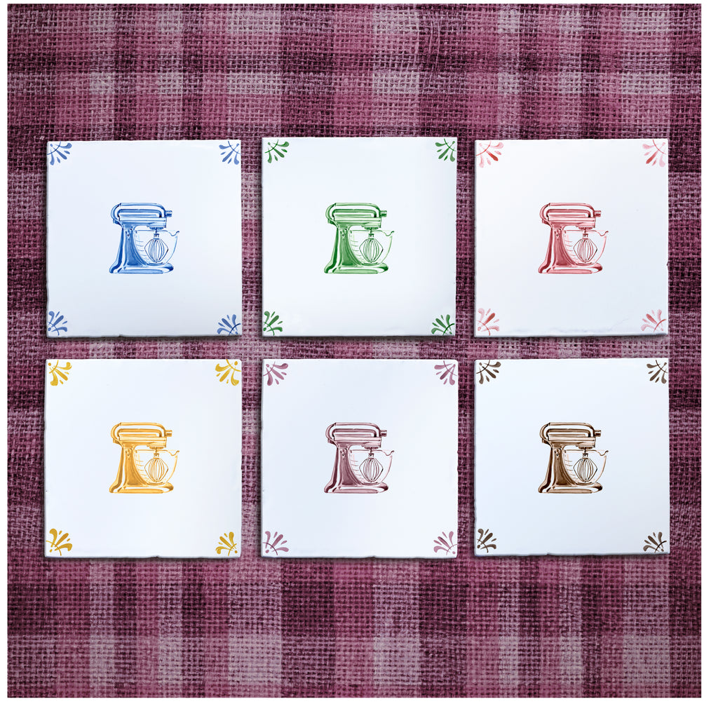 Stand Mixer Delft Tile