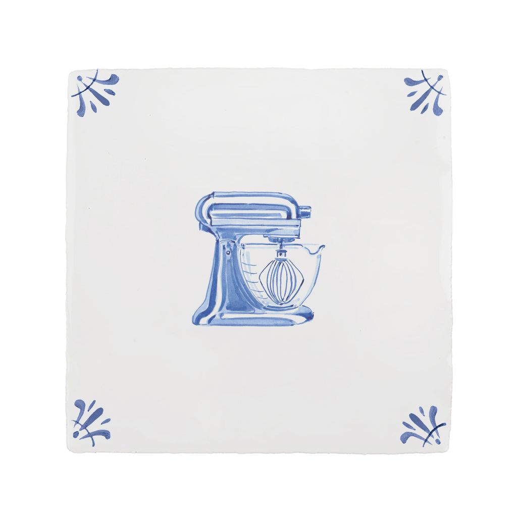 Stand Mixer Delft Tile