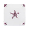 Starfish Delft Tile