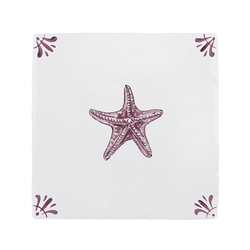 Starfish Delft Tile