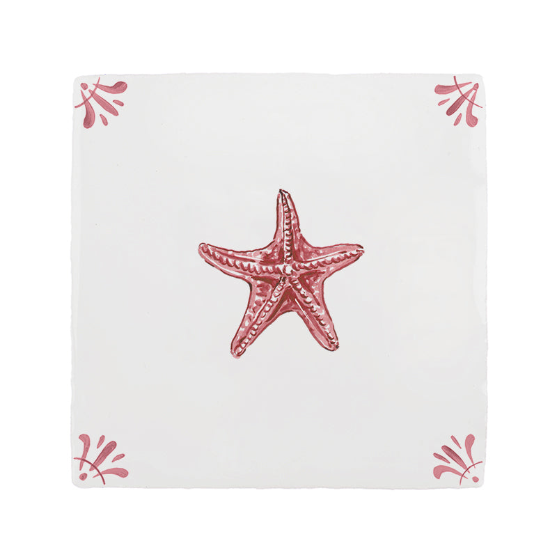 Starfish Delft Tile