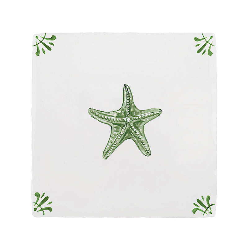 Starfish Delft Tile