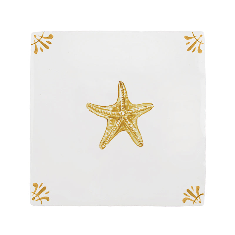Starfish Delft Tile