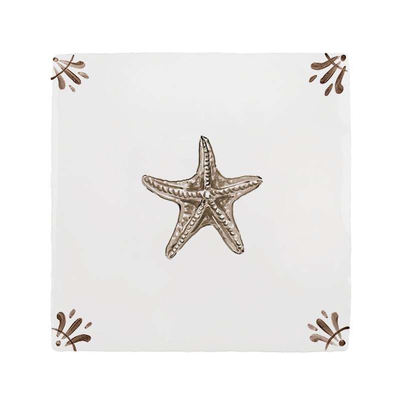 Starfish Delft Tile