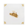 Steam Train Delft Tile