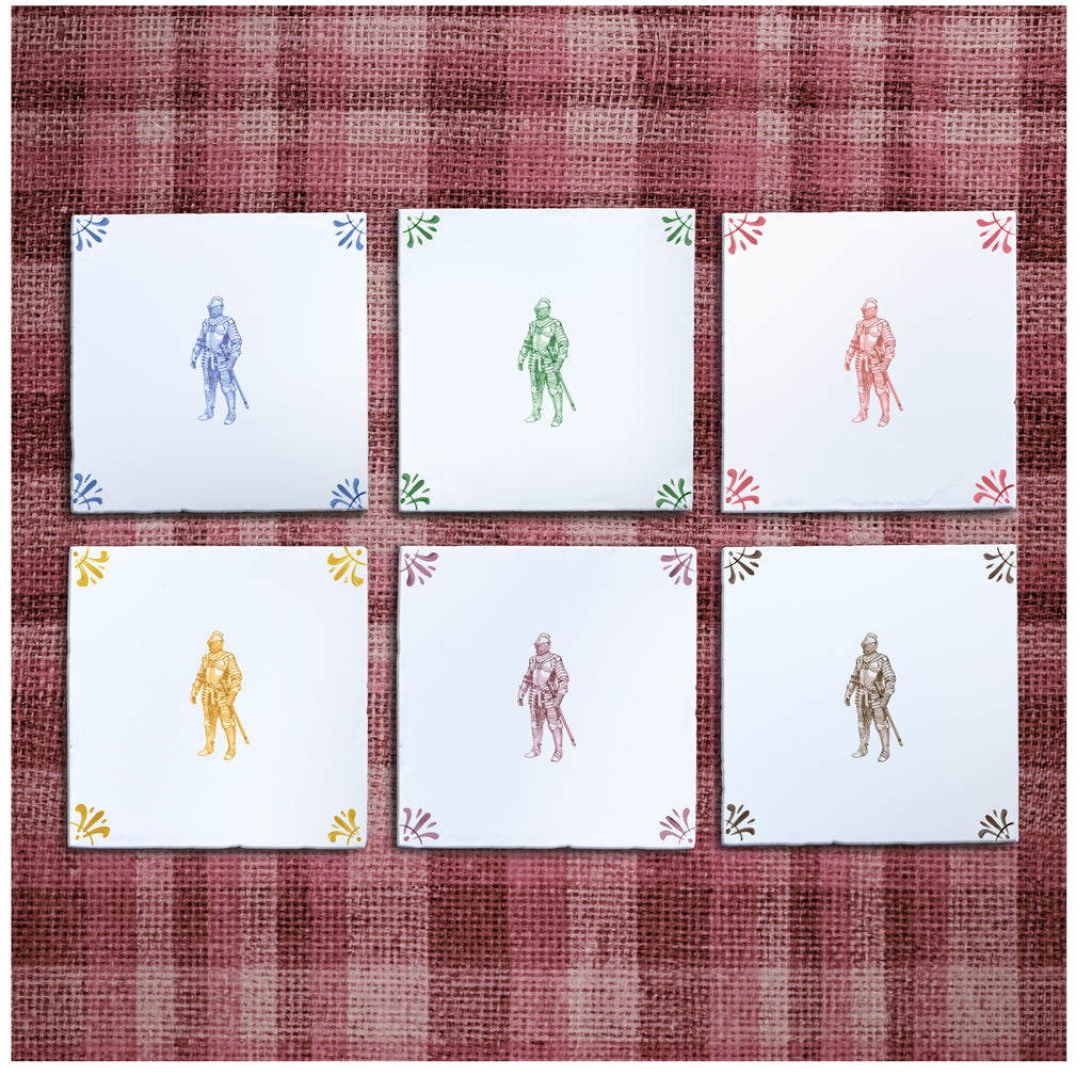 Suit of Armour Delft Tile