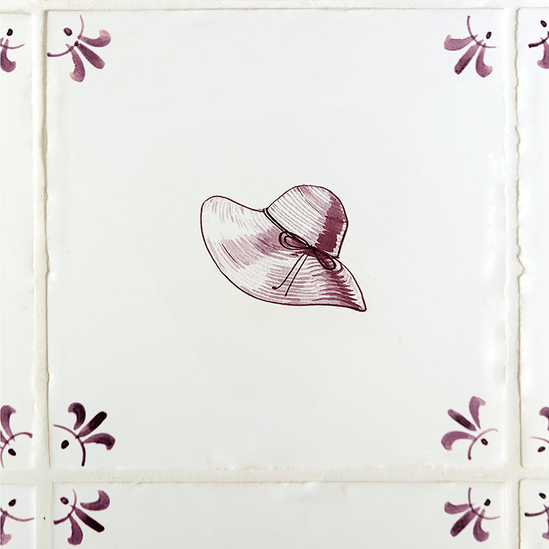 Sun Hat Delft Tile
