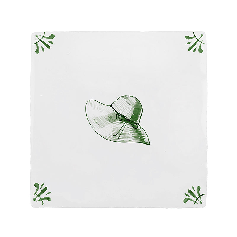 Sun Hat Delft Tile