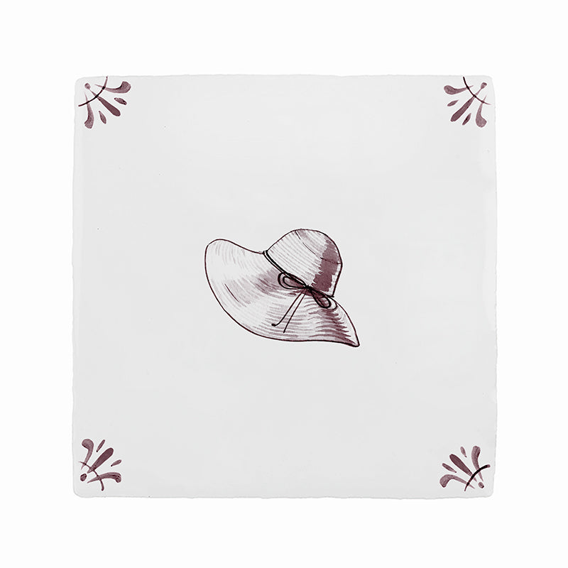 Sun Hat Delft Tile