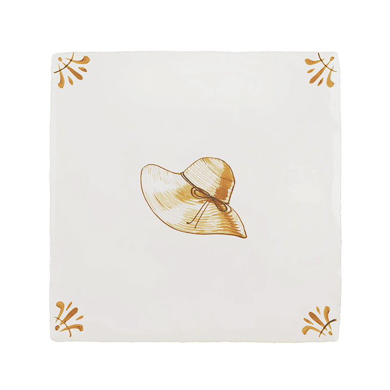 Sun Hat Delft Tile