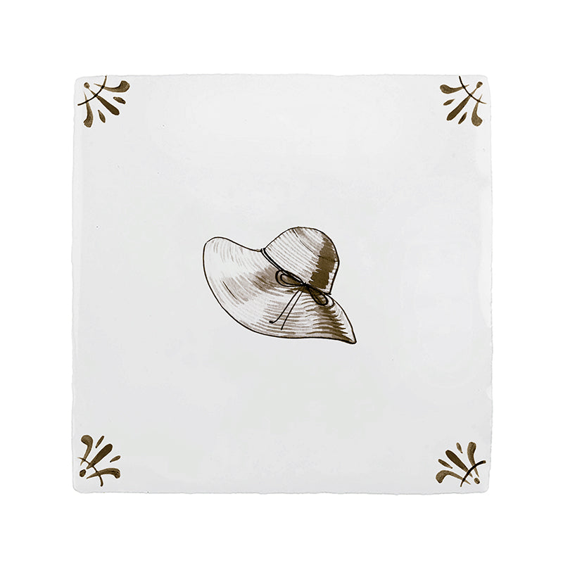 Sun Hat Delft Tile