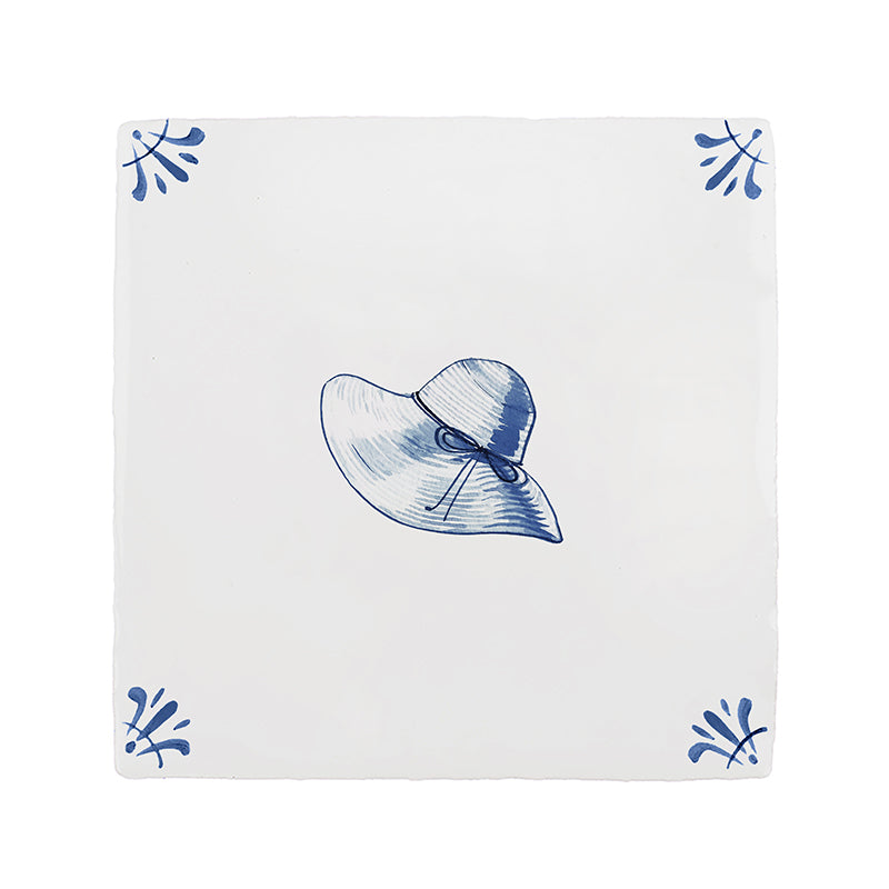 Sun Hat Delft Tile