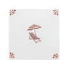 Sun Lounger and Parasol Delft Tile