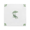 Sun Lounger and Parasol Delft Tile