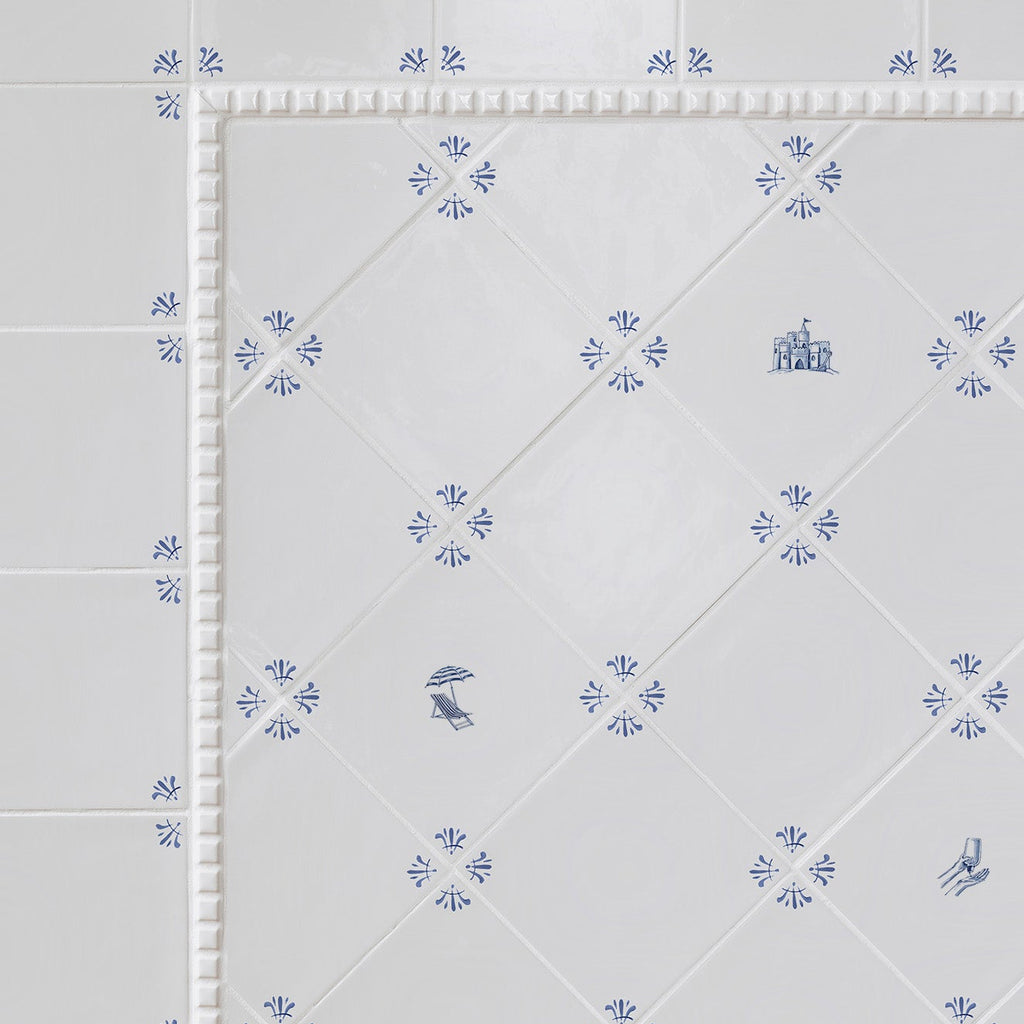 Sandcastle Delft Tile