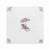 Sun Lounger and Parasol Delft Tile