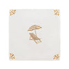 Sun Lounger and Parasol Delft Tile