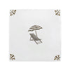 Sun Lounger and Parasol Delft Tile