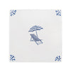 Sun Lounger and Parasol Delft Tile