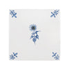 Sunflower Delft Tile, Gold Lustre