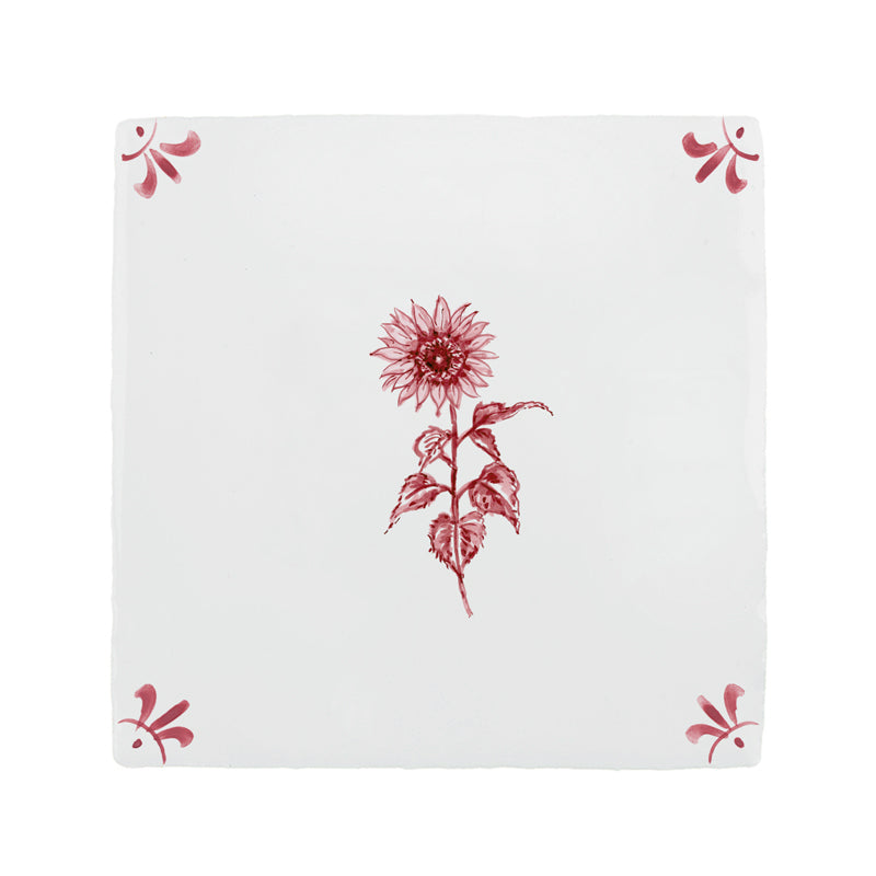 Sunflower Delft Tile