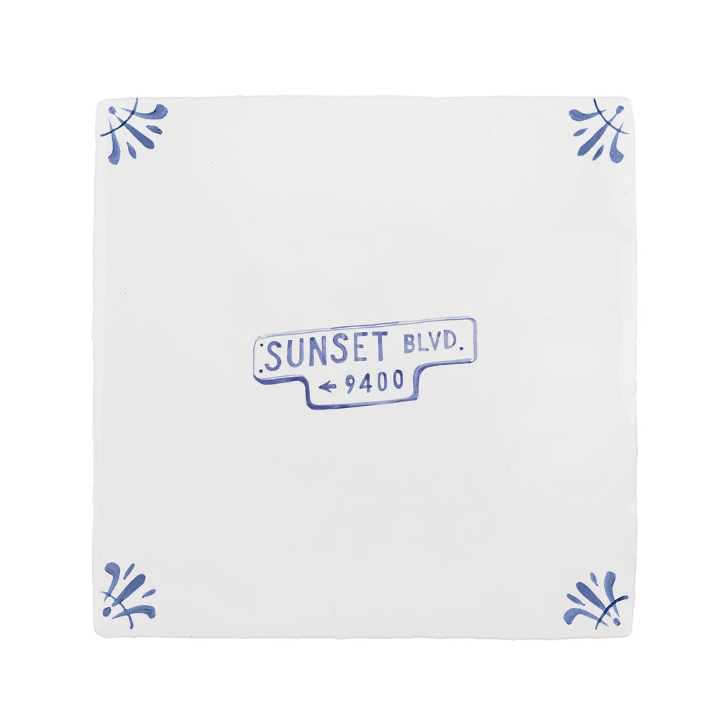 Sunset Blvd Delft Tile