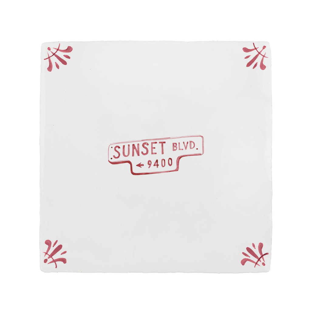 Sunset Blvd Delft Tile