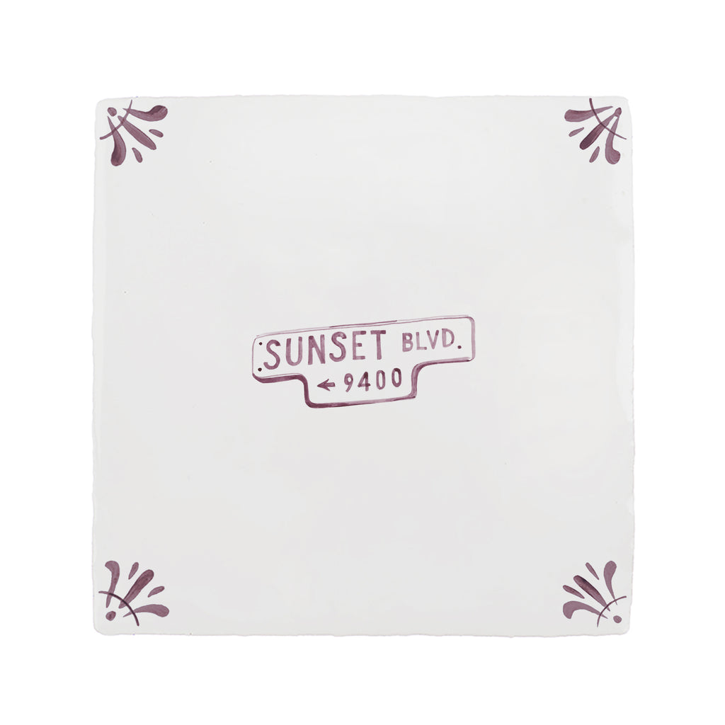 Sunset Blvd Delft Tile