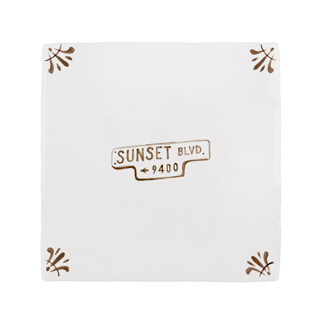 Sunset Blvd Delft Tile
