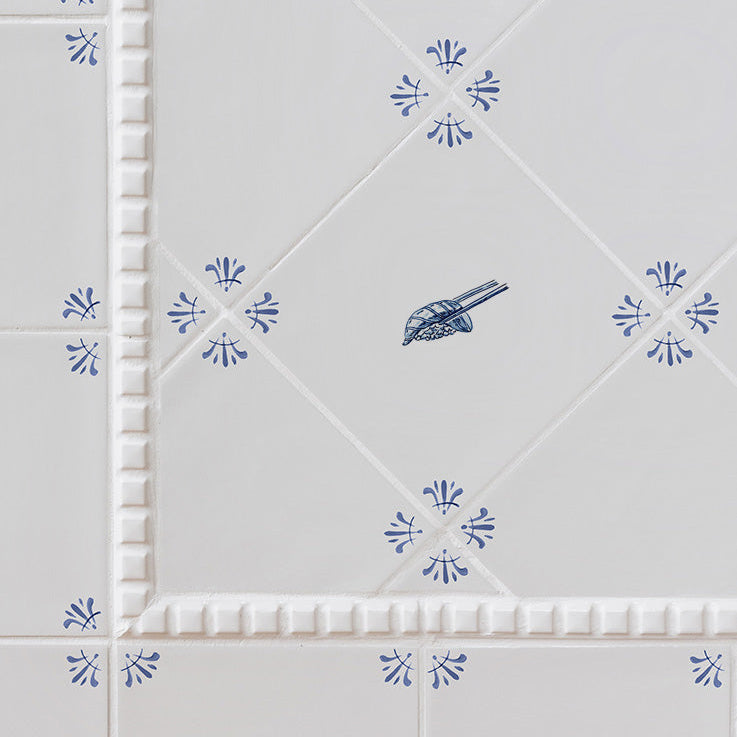 Sushi Delft Tile