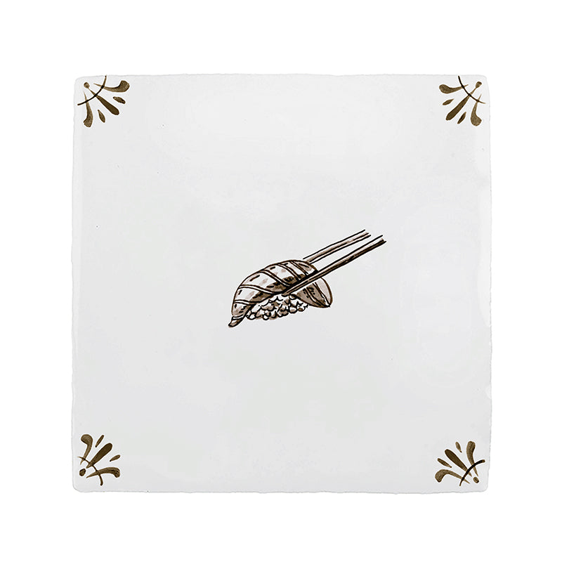 Sushi Delft Tile