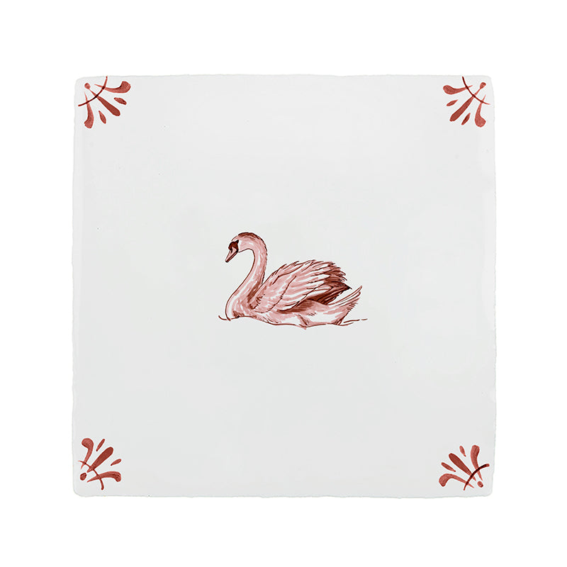 Swan Delft Tile
